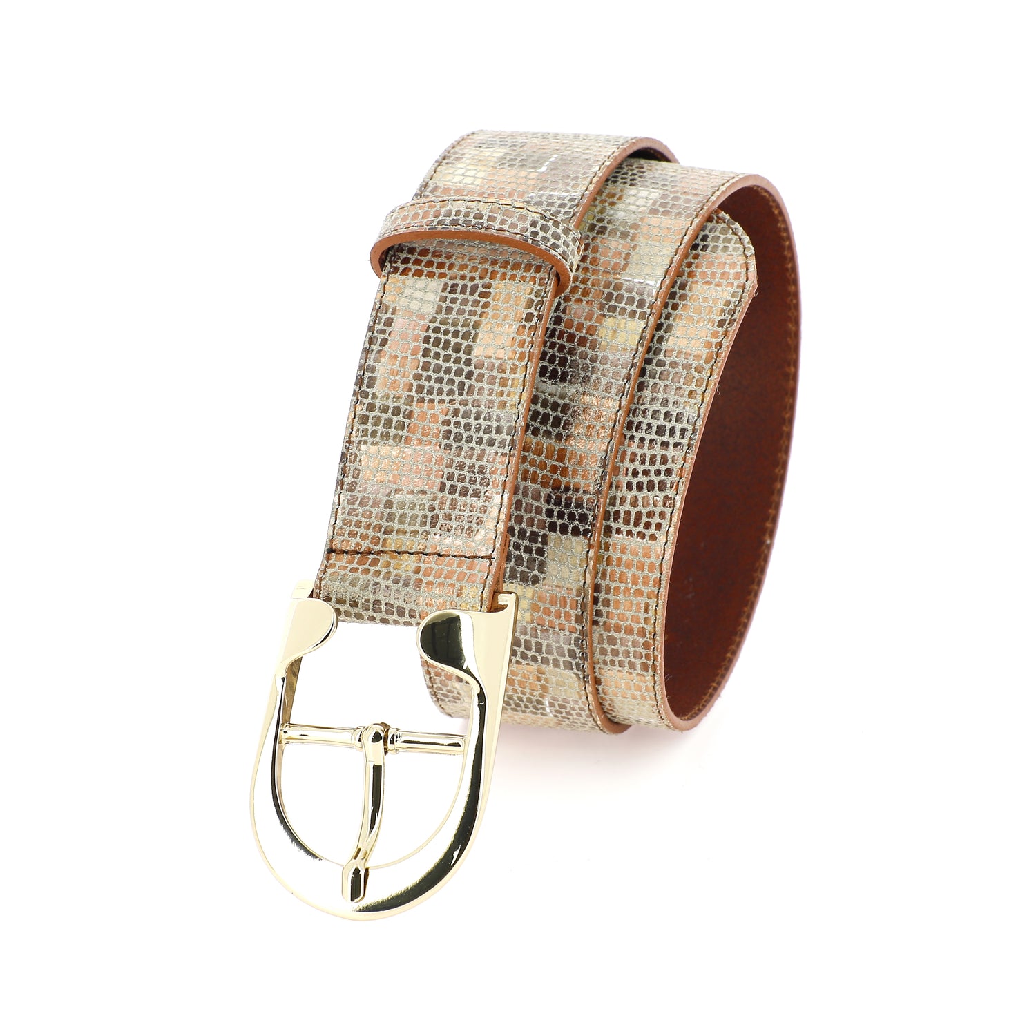 Ceinture la Capri damier Herbert Frère Soeur